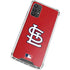 MLB St. Louis Cardinals - Solid Distressed Galaxy A32 5G Clear Case