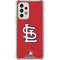 MLB St. Louis Cardinals - Solid Distressed Galaxy A33 5G Clear Case