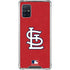 MLB St. Louis Cardinals - Solid Distressed Galaxy A51 5G Clear Case