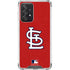 MLB St. Louis Cardinals - Solid Distressed Galaxy A52 5G Clear Case