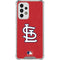 MLB St. Louis Cardinals - Solid Distressed Galaxy A53 5G Clear Case