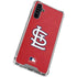 MLB St. Louis Cardinals - Solid Distressed Galaxy A54 5G Clear Case