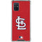 MLB St. Louis Cardinals - Solid Distressed Galaxy A71 5G Clear Case