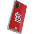 MLB St. Louis Cardinals - Solid Distressed Galaxy A71 5G Clear Case