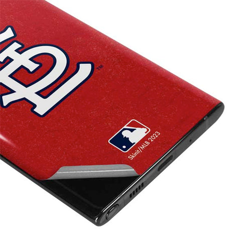 MLB St. Louis Cardinals - Solid Distressed Galaxy Note 10 Plus Skin