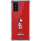 MLB St. Louis Cardinals - Solid Distressed Galaxy Note20 5G Clear Case