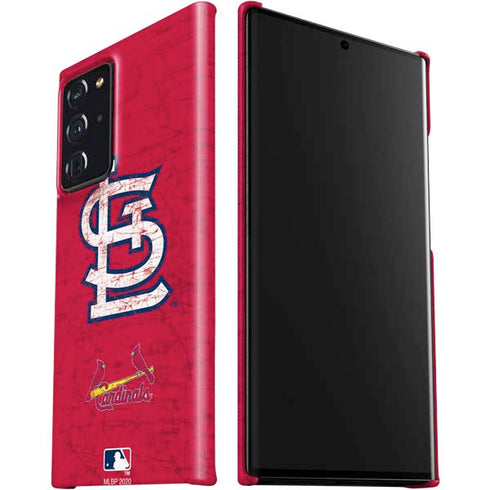 MLB St. Louis Cardinals - Solid Distressed Galaxy Note20 Ultra 5G Lite Case