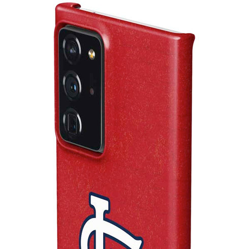 MLB St. Louis Cardinals - Solid Distressed Galaxy Note20 Ultra 5G Lite Case