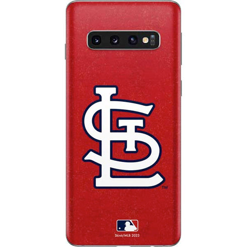 MLB St. Louis Cardinals - Solid Distressed Galaxy S10 Skin