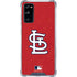 MLB St. Louis Cardinals - Solid Distressed Galaxy S20 FE Clear Case