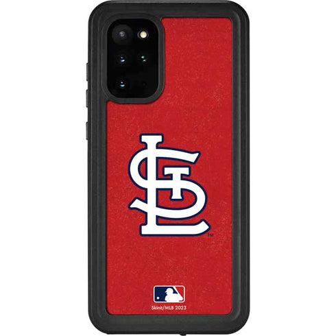 MLB St. Louis Cardinals - Solid Distressed Galaxy S20 Plus Waterproof Case
