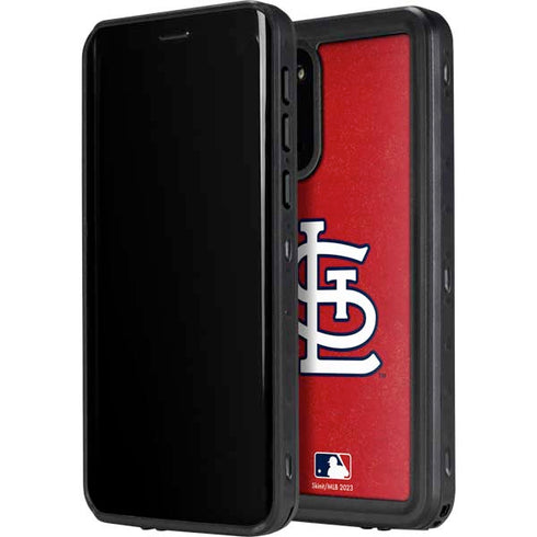 MLB St. Louis Cardinals - Solid Distressed Galaxy S20 Plus Waterproof Case