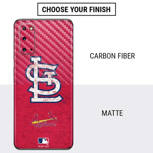 MLB St. Louis Cardinals - Solid Distressed Galaxy S20 Skin