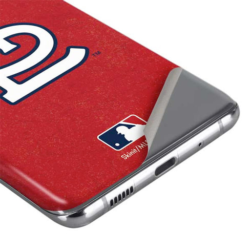 MLB St. Louis Cardinals - Solid Distressed Galaxy S20 Skin