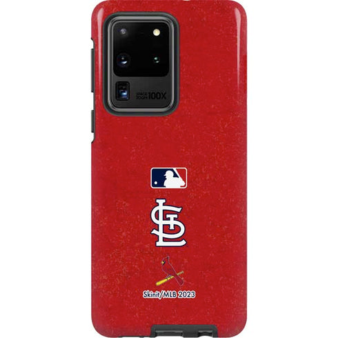 MLB St. Louis Cardinals - Solid Distressed Galaxy S20 Ultra 5G Pro Case