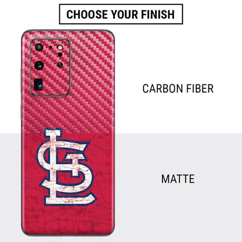 MLB St. Louis Cardinals - Solid Distressed Galaxy S20 Ultra 5G Skin