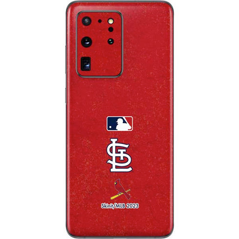 MLB St. Louis Cardinals - Solid Distressed Galaxy S20 Ultra 5G Skin