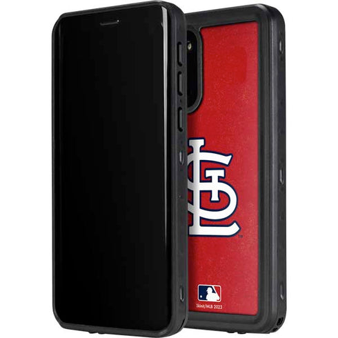MLB St. Louis Cardinals - Solid Distressed Galaxy S20 Waterproof Case