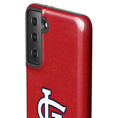 MLB St. Louis Cardinals - Solid Distressed Galaxy S21 FE Pro Case