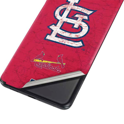MLB St. Louis Cardinals - Solid Distressed Galaxy S21 Plus 5G Skin