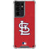 MLB St. Louis Cardinals - Solid Distressed Galaxy S21 Ultra 5G Clear Case