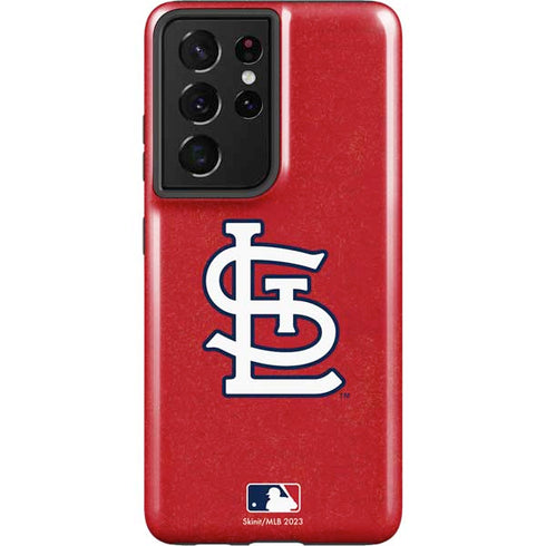MLB St. Louis Cardinals - Solid Distressed Galaxy S21 Ultra 5G Pro Case
