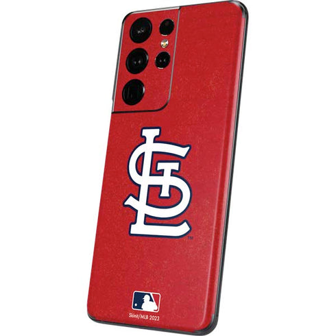 MLB St. Louis Cardinals - Solid Distressed Galaxy S21 Ultra 5G Skin