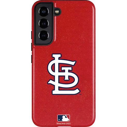 MLB St. Louis Cardinals - Solid Distressed Galaxy S22 Pro Case