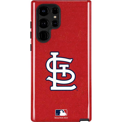 MLB St. Louis Cardinals - Solid Distressed Galaxy S22 Ultra Pro Case