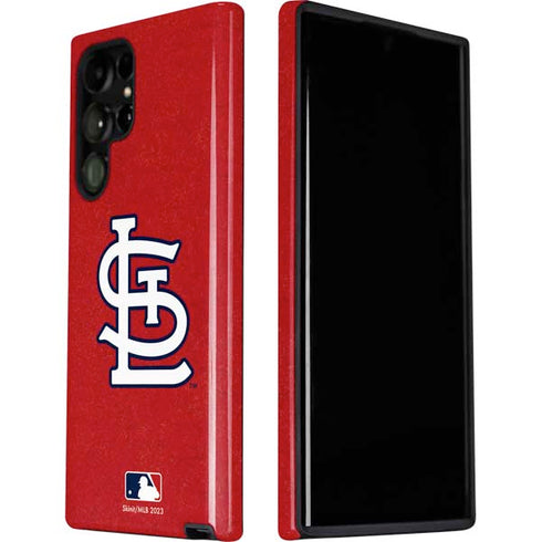 MLB St. Louis Cardinals - Solid Distressed Galaxy S22 Ultra Pro Case