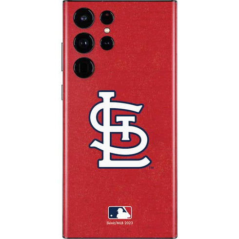 MLB St. Louis Cardinals - Solid Distressed Galaxy S22 Ultra Skin