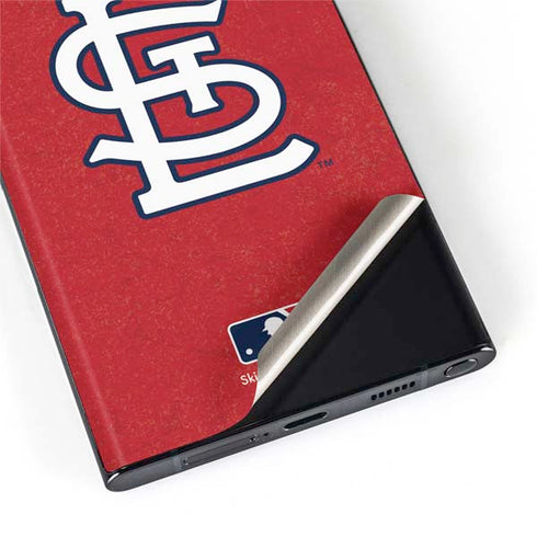 MLB St. Louis Cardinals - Solid Distressed Galaxy S22 Ultra Skin
