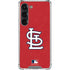 MLB St. Louis Cardinals - Solid Distressed Galaxy S23 Clear Case