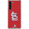 MLB St. Louis Cardinals - Solid Distressed Galaxy S23 Plus Clear Case