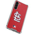 MLB St. Louis Cardinals - Solid Distressed Galaxy S23 Plus Clear Case