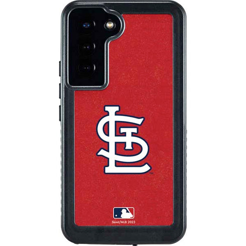 MLB St. Louis Cardinals - Solid Distressed Galaxy S23 Plus Waterproof Case