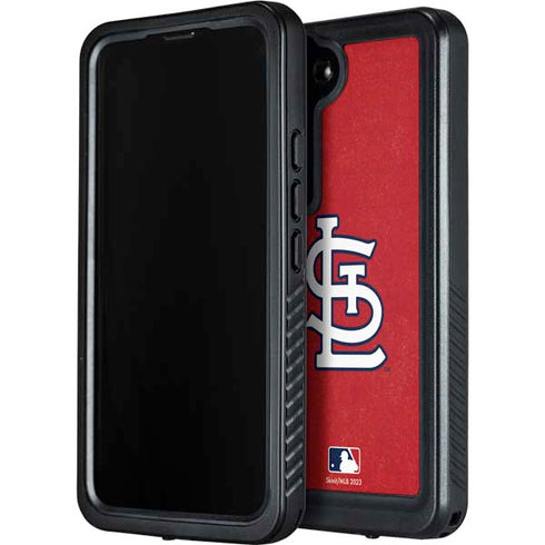 MLB St. Louis Cardinals - Solid Distressed Galaxy S23 Plus Waterproof Case