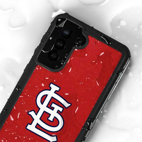 MLB St. Louis Cardinals - Solid Distressed Galaxy S23 Waterproof Case