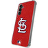 MLB St. Louis Cardinals - Solid Distressed Galaxy S24 Plus Clear Case