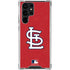 MLB St. Louis Cardinals - Solid Distressed Galaxy S24 Ultra Clear Case