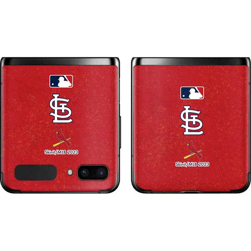 MLB St. Louis Cardinals - Solid Distressed Galaxy Z Flip Skin