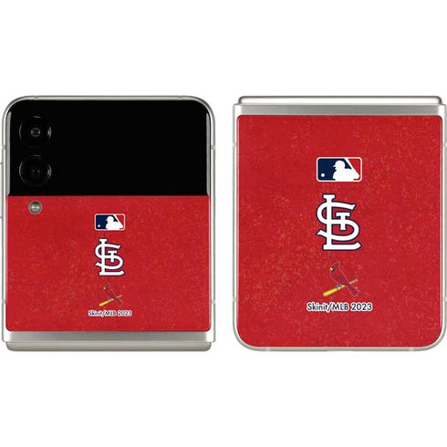 MLB St. Louis Cardinals - Solid Distressed Galaxy Z Flip3 5G Skin