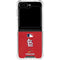 MLB St. Louis Cardinals - Solid Distressed Galaxy Z Flip5 5G Clear Case