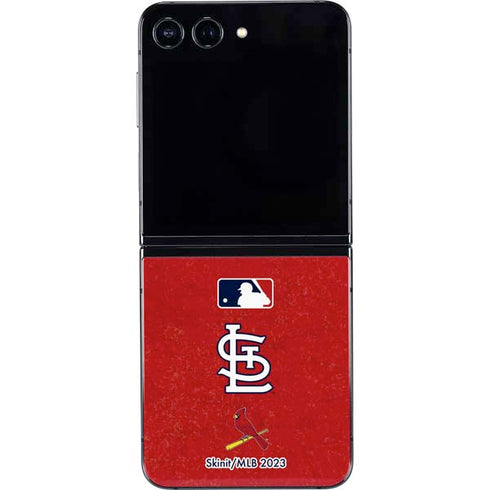 MLB St. Louis Cardinals - Solid Distressed Galaxy Z Flip5 5G Skin