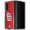 MLB St. Louis Cardinals - Solid Distressed Galaxy Z Fold4 5G Clear Case