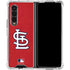 MLB St. Louis Cardinals - Solid Distressed Galaxy Z Fold4 5G Clear Case