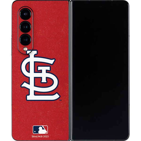 MLB St. Louis Cardinals - Solid Distressed Galaxy Z Fold4 5G Skin