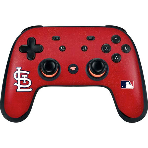 MLB St. Louis Cardinals - Solid Distressed Google Stadia Controller Skin