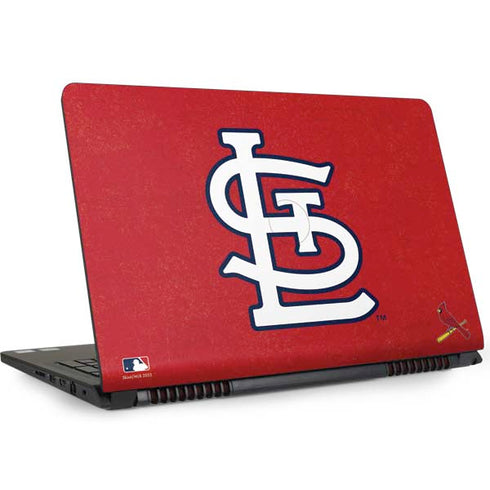 MLB St. Louis Cardinals - Solid Distressed Dell Inspiron Skin