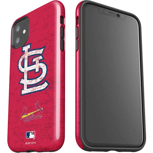 MLB St. Louis Cardinals - Solid Distressed iPhone 11 Impact Case